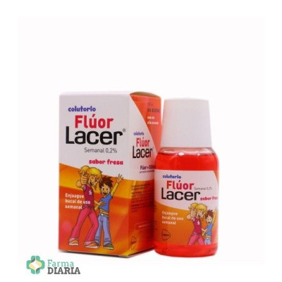 LACER COLUTORIO FLUOR SEMANAL SABOR FRESA 100 ML