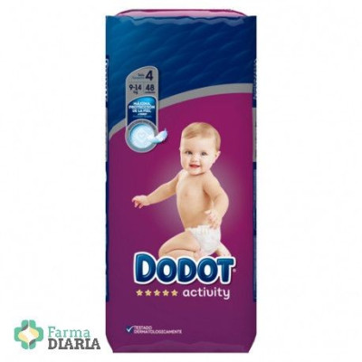 DODOT PAÑAL ACTIVITY TALLA 4 9-14 KG 48 U