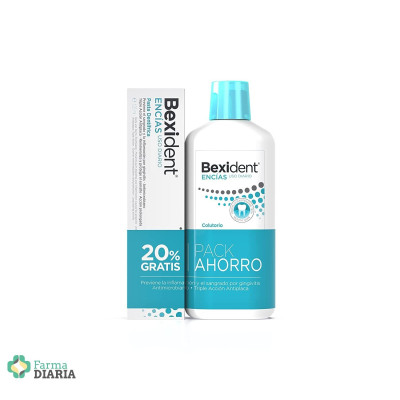 BEXIDENT ENCIAS USO DIARIO PASTA DENTIFRICA 125 ML + COLUTORIO 500 ML