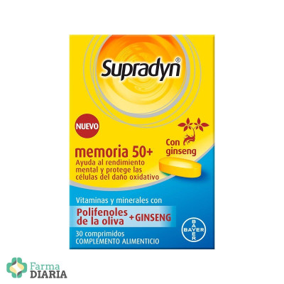 SUPRADYN MEMORY 50+ 30 COMPRIMIDOS