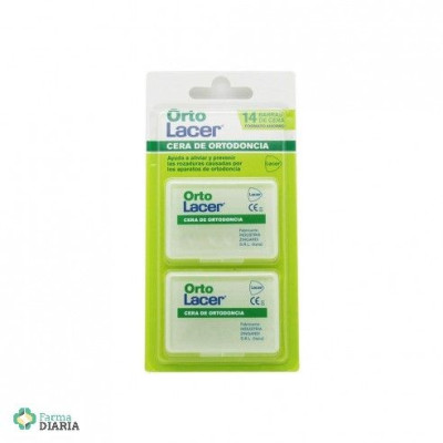 ORTO LACER CERA ORTODONCIA 14 BARRITAS