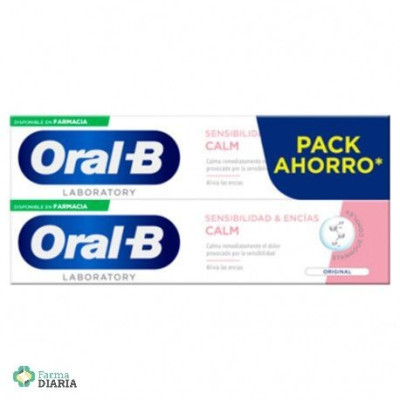 ORAL B SENSIBILIDAD & ENCIAS CALM PASTA DENTIFRICA 2 X 100 ML