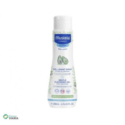 MUSTELA GEL DE BAÑO SUAVE CUERPO Y CABELLO 200 ML