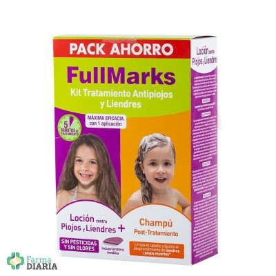 FULLMARKS KIT LOCION ANTIPIOJOS 100 ML + CHAMPU POST-TRATAMIENTO 150 ML