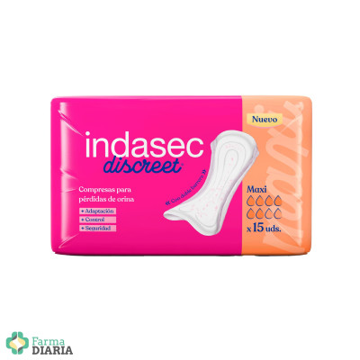 INDASEC DISCREET MAXI 6 GOTAS 15 U