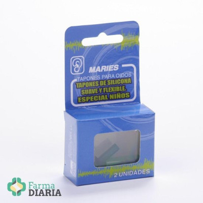 MARIES TAPONES SILICONA CON APLICADOR NIÑOS 2 U