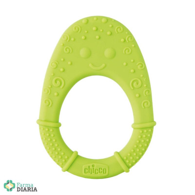 CHICCO MORDEDOR SILICONA AGUACATE +2M