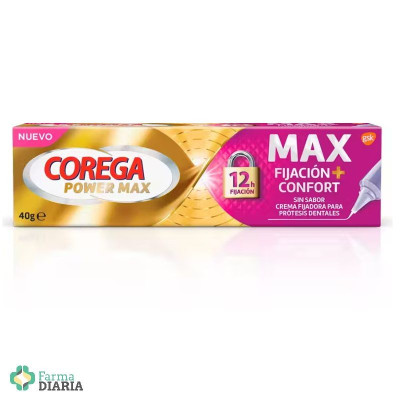 COREGA POWER MAX FIJACION + CONFORT 40 G
