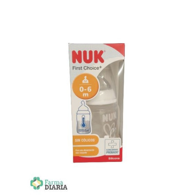 NUK BIBERON FC+ SILICONA 0-6 M TALLA M 150 ML