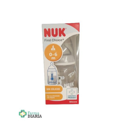 NUK BIBERON FC+ SILICONA 0-6 M TALLA M 150 ML