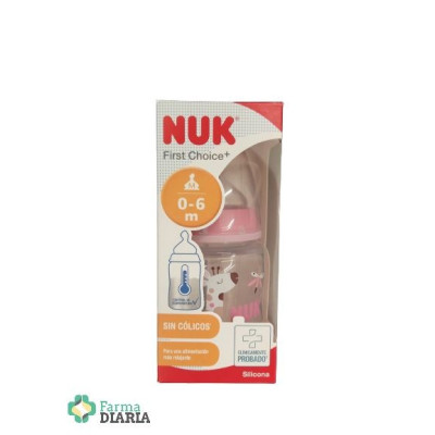 NUK BIBERON FC+ SILICONA 0-6 M TALLA M 150 ML