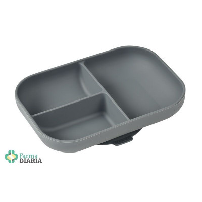 BEABA PLATO DIVIDIDO DE SILICONA GRIS MINERAL