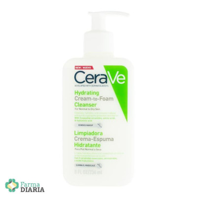 CERAVE LIMPIADORA CREMA-ESPUMA HIDRATANTE 236 ML