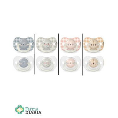 SUAVINEX CHUPETE NIGHT & DAY SILICONA SX PRO FISIOLOGICA 6-18 M 2 U