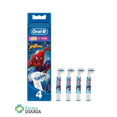 ORAL B RECAMBIO CEPILLO ELECTRICO SPIDER-MAN 4 U