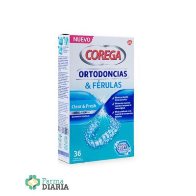 COREGA ORTODONCIAS & FERULAS 36 TABLETAS