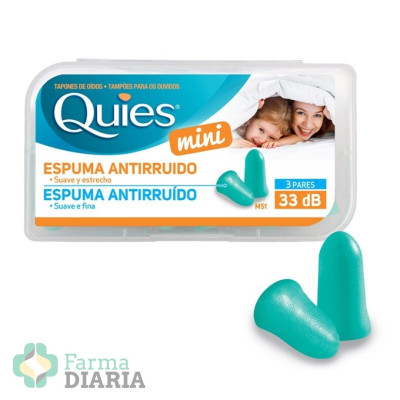 QUIES TAPONES ESPUMA MINI 3 PARES