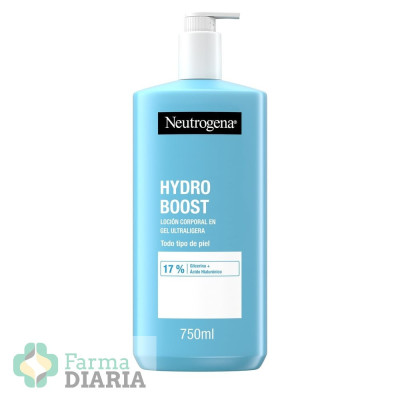 NEUTROGENA HYDRO BOOST LOCION CORPORAL EN GEL ULTRALIGERA TODO TIPO DE PIEL 750 ML
