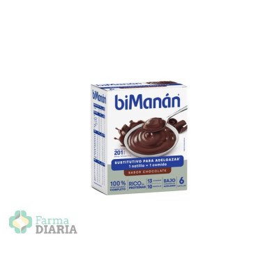 BIMANÁN SABOR CHOCOLATE  6 NATILLAS