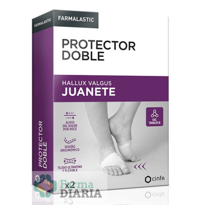 PROTECTOR DOBLE JUANETE FARMALASTIC 2 U