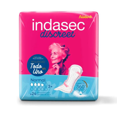 INDASEC DISCREET NORMAL 3,5 GOTAS 24 U