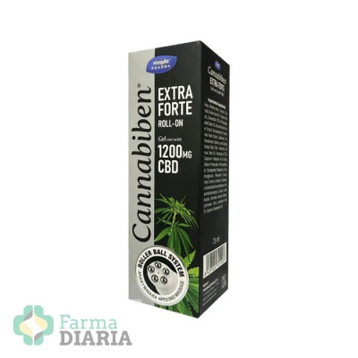 CANNABIBEN EXTRA FORTE ROLL ON 1200 MG CBD 75 ML