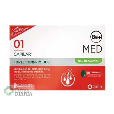 BE+ CAPILAR USO OCASIONAL FORTE 90 COMPRIMIDOS