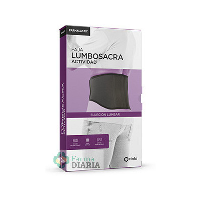 FARMALASTIC FAJA LUMBOSACRA ACTIVIDAD NEGRA TALLA G