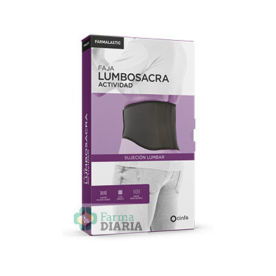 FARMALASTIC FAJA LUMBOSACRA ACTIVIDAD NEGRA TALLA M