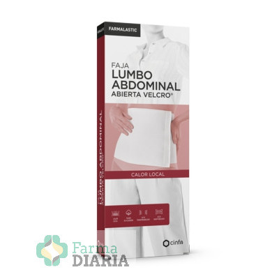 FARMALASTIC FAJA LUMBO ABDOMINAL ABIERTA VELCRO BEIGE TALLA MEDIANA