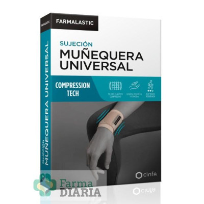 MUÑEQUERA UNIVERSAL FARMALASTIC COMPRESSION TECH BEIGE TALLA PEQUEÑA-MEDIANA