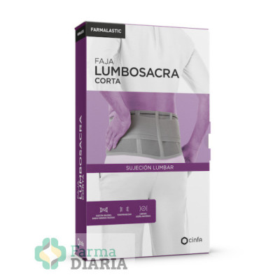FARMALASTIC FAJA LUMBOSACRA CORTA GRIS TALLA P - M