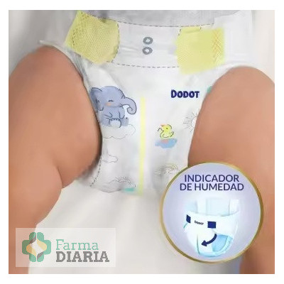DODOT SENSITIVE PAÑAL TALLA 2  4-8 KG 58 UNIDADES