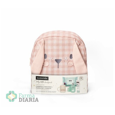 SUAVINEX BABY MY LITTLE BACKPACK CONEJO ROSA CON COSMÉTICA PEDÍATRICA