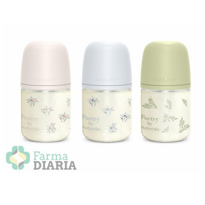 SUAVINEX BIBERÓN VIDRIO TETINA FISIOLÓGICA SILICONA SX PRO SELECTION + 0 MESES 1 UNIDAD 120 ML