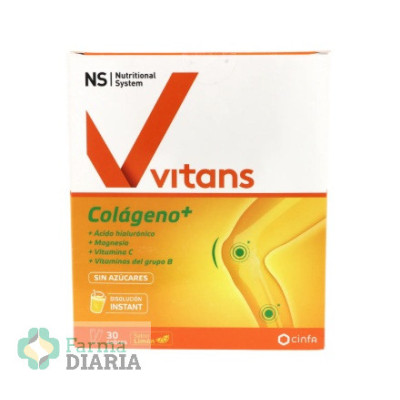 NS VITANS COLAGENO+  LIMON 30 SOBRES