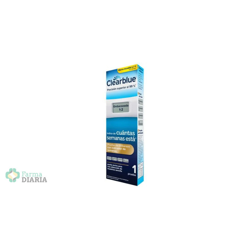 CLEARBLUE PRUEBA DE EMBARAZO CON INDICADOR DE SEMANAS
