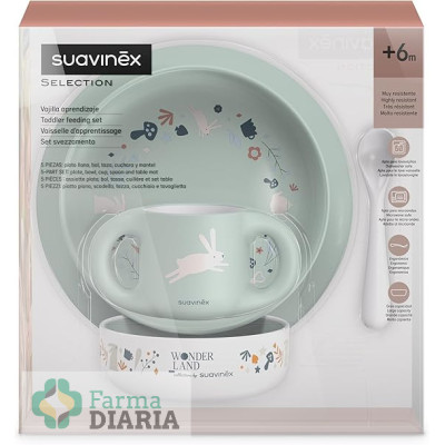 SUAVINEX VAJILLA APRENDIZAJE AZUL +6 M