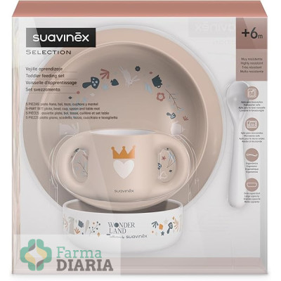 SUAVINEX VAJILLA APRENDIZAJE CORAL +6 M