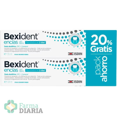 BEXIDENT ENCIAS USO DIARIO PASTA DENTIFRICA 2 X 125 ML
