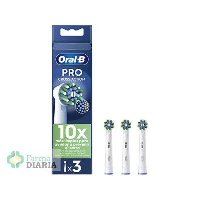 ORAL B RECAMBIO CEPILLO ELECTRICO CROSS ACTION 3 U