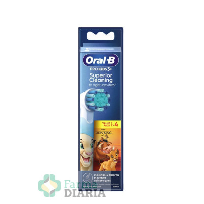 ORAL B RECAMBIOS CEPILLO ELECTRICO INFANTIL REY LEÓN 4 U