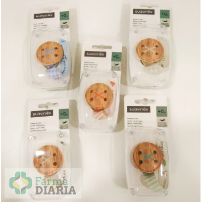 BROCHE REDONDO BOTON CON CINTA SUAVINEX 1 UNIDAD