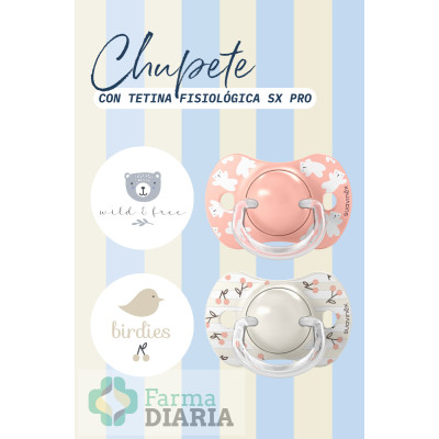 SUAVINEX CHUPETE CLASSIC SILICONA SX PRO ANATOMICA +18 M 2 U