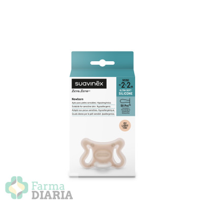 SUAVINEX CHUPETE SILICONA FISIOLOGICO SX PRO ZERO-ZERO -2 - 2 MESES 1 UNIDAD LIGHT