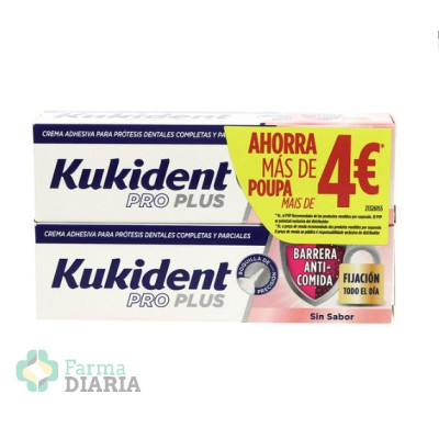 DUPLO KUKIDENT PRO PLUS BARRERA ANTICOMIDA 40 G SIN SABOR