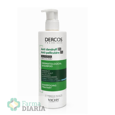 DERCOS CHAMPU ANTICASPA DS CABELLO NORMAL A GRASO 390 ML