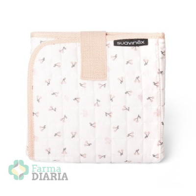 SUAVINEX CANASTILLA BABY CARE CHANGING PAD BIRDIES  SET COLOR ROSA