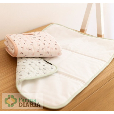 SUAVINEX CANASTILLA BABY CARE CHANGING PAD BIRDIES  SET COLOR ROSA