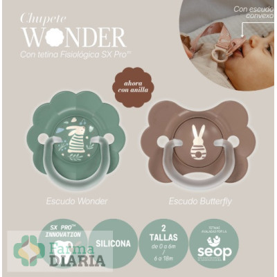 CHUPETE SUAVINEX WONDER BUTTERFLY 0-6M SX PRO SILICONA  1 UNIDAD